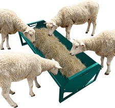 Livestock Feeding Trough 22 Gallon Capacity 45" Goat Feeder for 10 Sheep