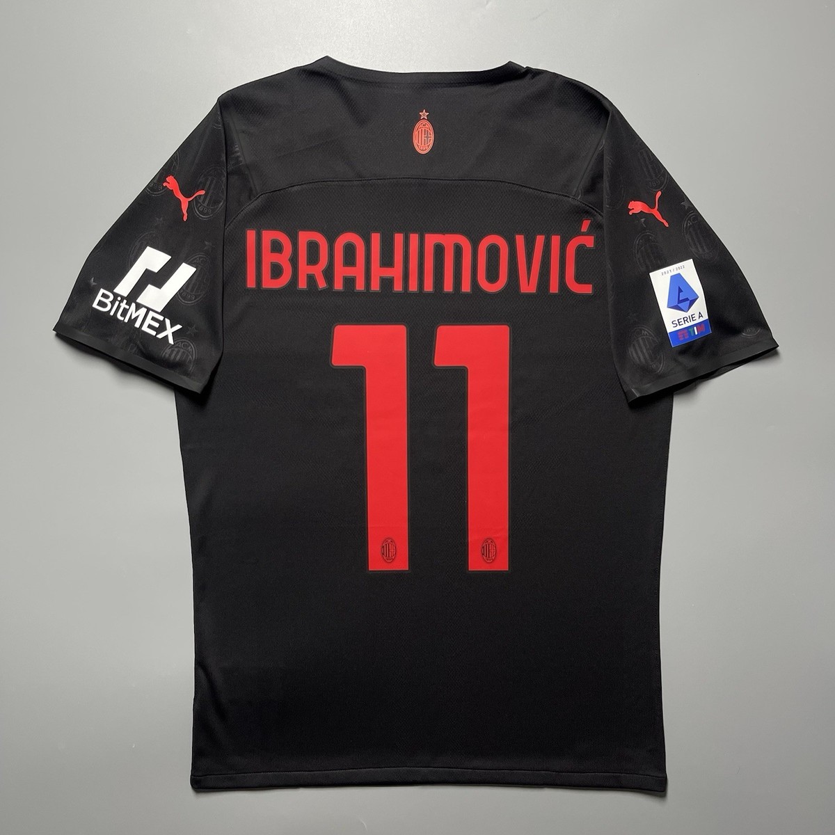 AC MILAN PUMA 2021/2022 SOCCER THIRD JERSEY #11 IBRAHIMOVIC SIZE