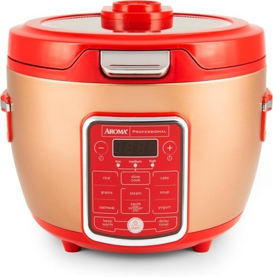 Cool Touch Rice Cooker with Glass Lid, Food Steamer, Slow Cooker, Multicooker wi
