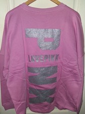 Victoria's Secret Love Pink Bling Logo Sweatshirt Sz XXL