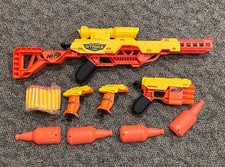 Nerf Alpha Strike Battalion Set 4 Blasters 4 Half-Targets 25 Nerf Darts Set