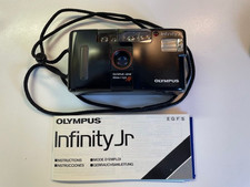 Olympus Infinity Jr. Point  Shoot Film Camera w/ Manual- Parts or Repair