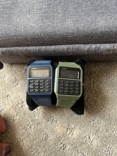 Casio CA53WF-2B & 3B 1980s Blue and Green  Ca...