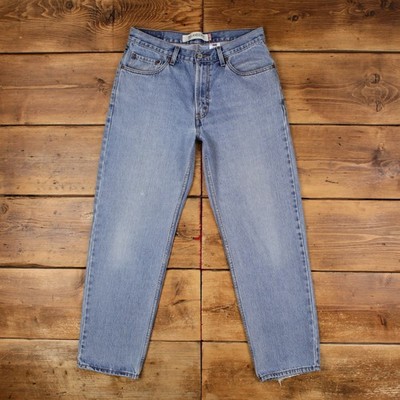 Levis 550 Jeans 33x32 blau Relaxed Taper Faded Stonewash Zip Fly Mid Rise Denim