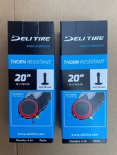 2 PACK Inner Tubes 20 x 1.75/2.125 Bicycle Heavy Duty Thorn Resistant BMX Bike