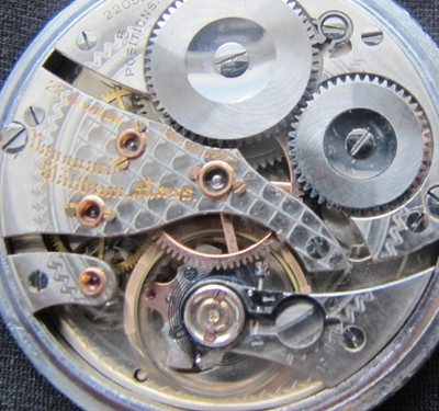 VINTAGE 16 SIZE WALTHAM VANGUARD MODEL 1908 (23 JEWEL) POCKET WATCH PARTS