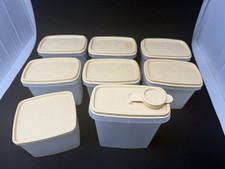 Vintage Tupperware Storage Canister Lot of 9 ...