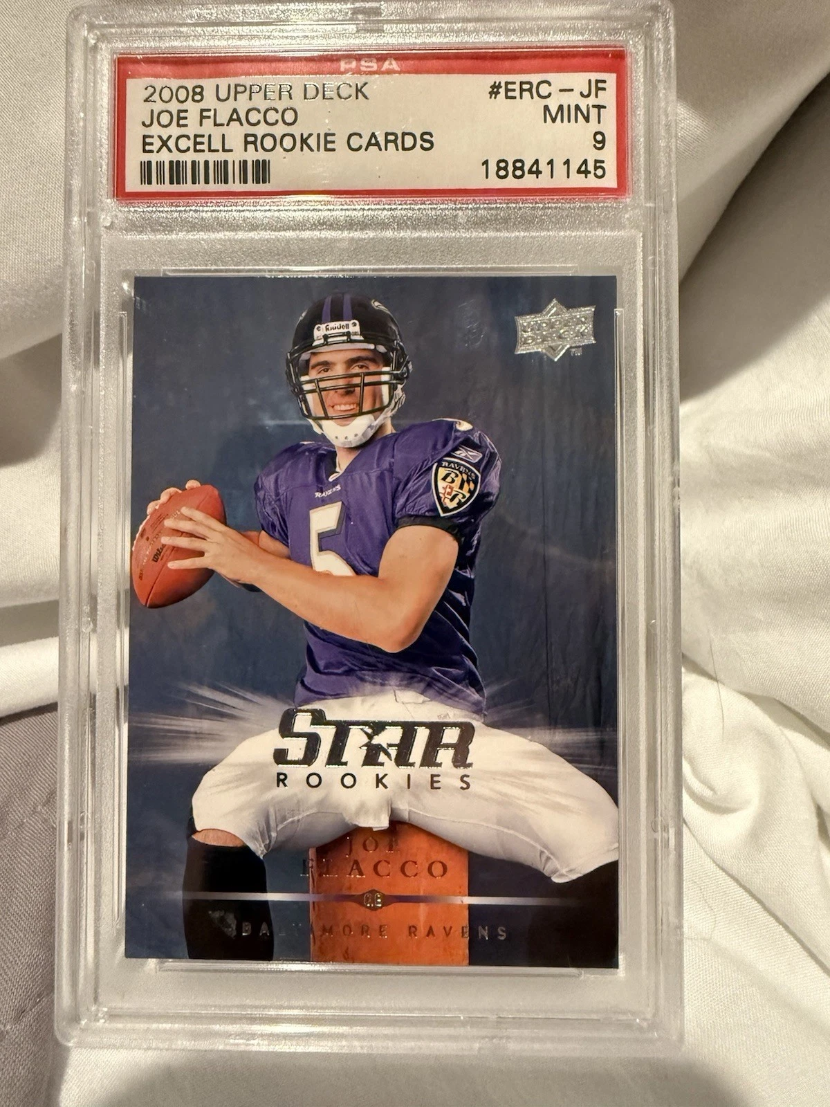 Joe Flacco Upper Deck Excell Rookie Cards #ERCJF Base