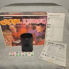 Royal Kismet 1974 Poker Dice Game Vintage, Extra Score Pads Included