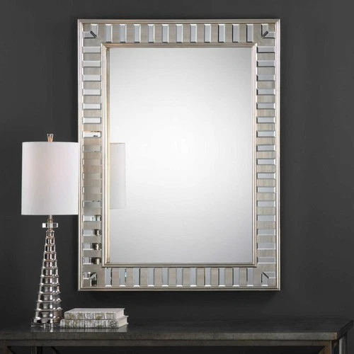 Uttermost 09046 Silver Lanester 48" X 36" Wood Frame Flat Mirror - Picture 2 of 2