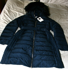 La Redoute ladies navy blue hooded coat - size UK 16, EU 44 - NWT