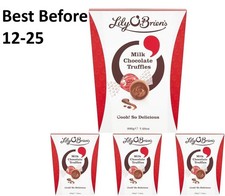 4X200g Lily O Brien's Desert Chocolate Truffles BBE 12-25 RRP £20 Sale £12.99