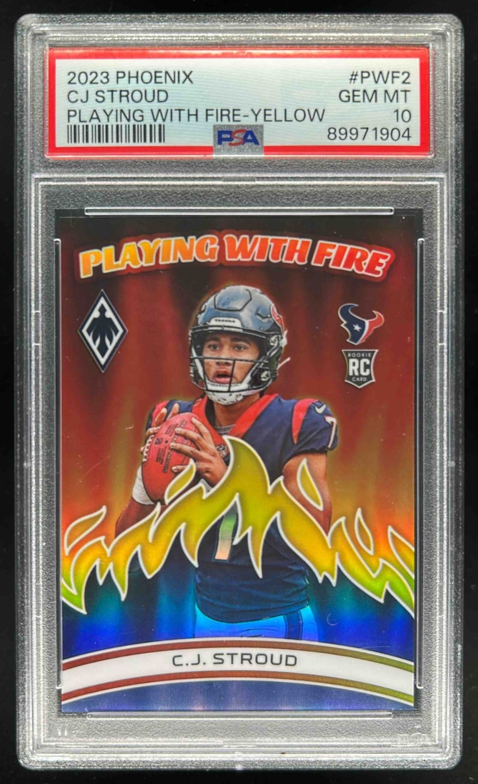 CJ Stroud Panini Phoenix Playing With Fire #PWF2 Yellow