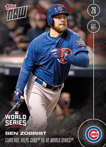 2016 Topps Now 634 Ben Zobrist