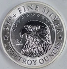 2025 2oz .999 Silver Reverse Proof-Like JM Bullion Eagle Round