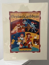 Disney Parks Dave Perillo Pirates Of The Caribbean Avast Scallywags 14x18” Print