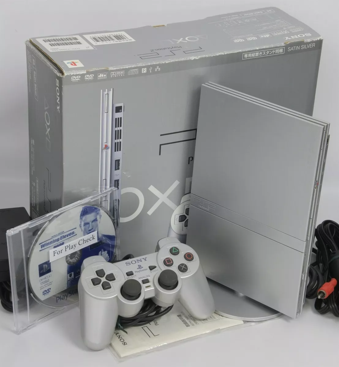 PS2 Slim Console Silver SCPH-75000 SSS Only for NTSC-J Playstation2  FJ1714417