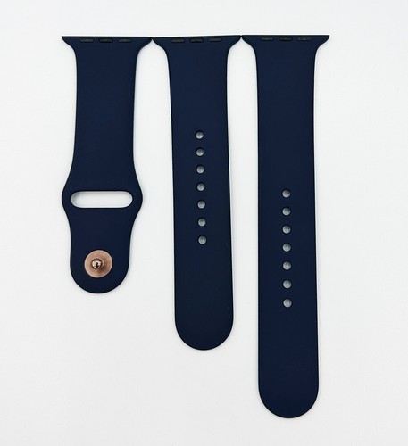 Apple Genuine Watch Silicone Sport Band 45/44/42mm - S/M & M/L Strap Blue - 第 3/9 張圖片