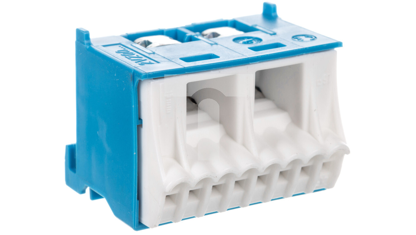 Self-locking block 63A QC blue 10 connections 33x45x34mm KN10N /T2UK