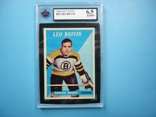 1958/59 TOPPS NHL HOCKEY CARD #20 LEO BOIVIN KSA 6.5 EX/NM+ NICE!! 58/59 TOPPS