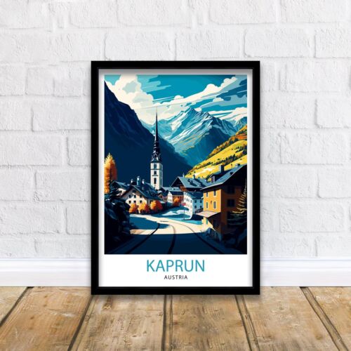 Kaprun Austria Travel Print - Picture 1 of 10