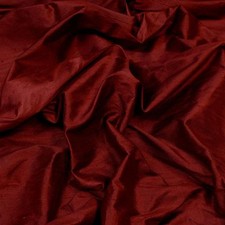 Wine Red Dupioni Silk, 100 Silk, 44"/54" Wide, By the Yard S-237