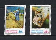 R6522   Turkish Cyprus  1983   art paintings   2v.   MNH