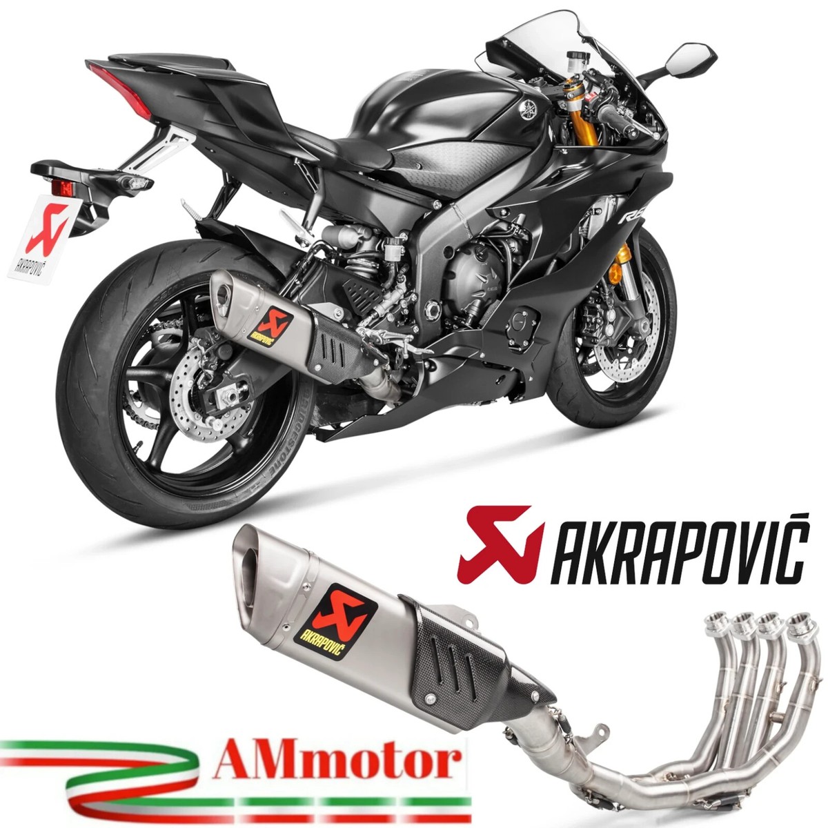 Complete Exhaust Akrapovic Yamaha R6 2020 Yzf Motorcycle Racing