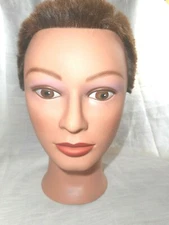 Mannequin Head Marianna Miss Ameri-Kin 14112 Cosmetology Short Hair Brown Scalp