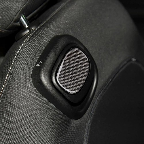 Cubierta adhesiva de manija de asiento interior de fibra de carbono 2 piezas apta para Mini Cooper F55 F56 - Imagen 2 de 10