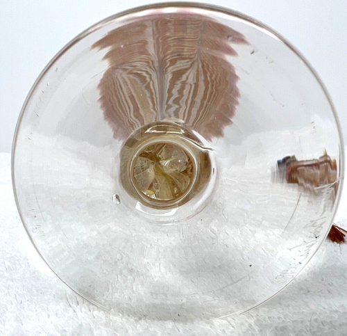JOHN BARBER Handblown Glass Oil Lamp Laguna Beach CA Signed Vintage 1986 Pink - Picture 7 of 9
