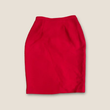Vintage 80s-90s Cynthia Howie for Maggy Boutique Petites Pencil Skirt Red 6P