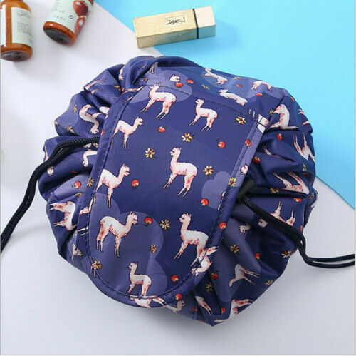 Portable Drawstring Makeup Bag Travel Cosmetic Bag Pouch Toiletry Organizer
