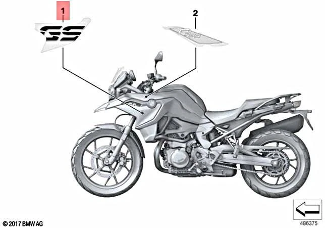 Genuine BMW K80 0B18 0B28 0B38 Lettering Right 51149829448 | eBay