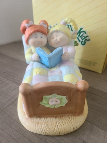 Vintage 1984 Cabbage Patch Kids Porcelain Figurine Lot of Two Cute - Picture 8 of 11