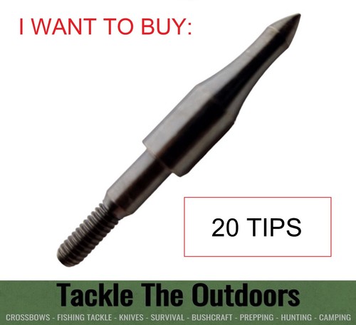 EK Archery Siege 300 Magazine 125gr Crossbow Bolt Arrow Tips Steel Field Points - Picture 10 of 13