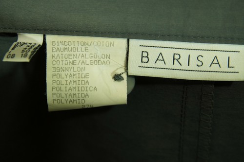 BARISAL Vintage Grey Pencil Skirt UK18 EU44 M 33″W Cotton-Nylon Straight Unlined - Picture 2 of 4