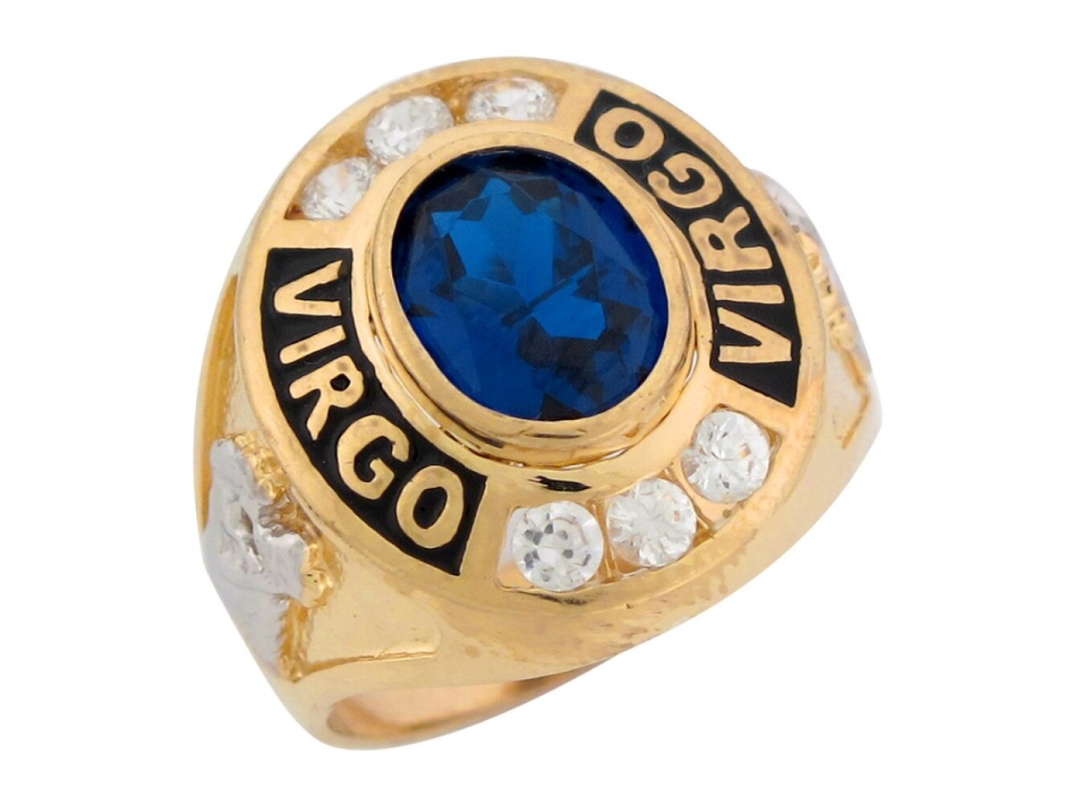 10k or 14k Gold Simulated Sapphire CZ September Birthstone 10k or 14k Gold Simulated Sapphire CZ September Birthstone