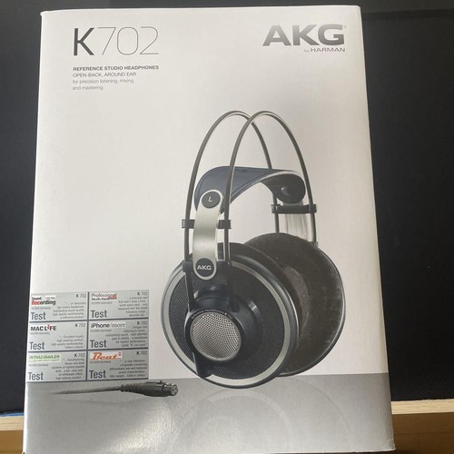 AKG K702 Dynamic Reference Wired Headphones W/Belden cable, Replacement ear pads