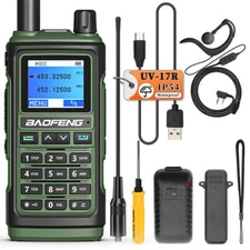 BAOFENG UV-17R Dual Band Two Way Radio Long Range Type-C Charger IP54 Waterproof