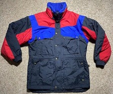 MENS VINTAGE STAG SPORT JACKET COAT COLORBLOCK 90s SKI PARKA SZ LARGE