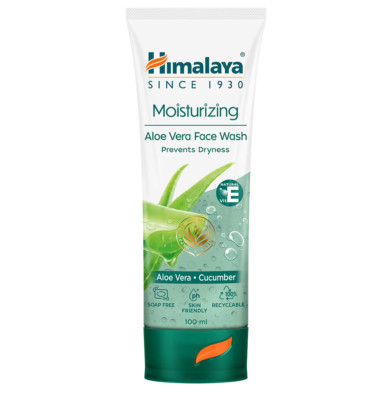 Himalaya Moisturizing Aloe Vera Face Wash -No Pimples 50-100-200 ML- Free Ship