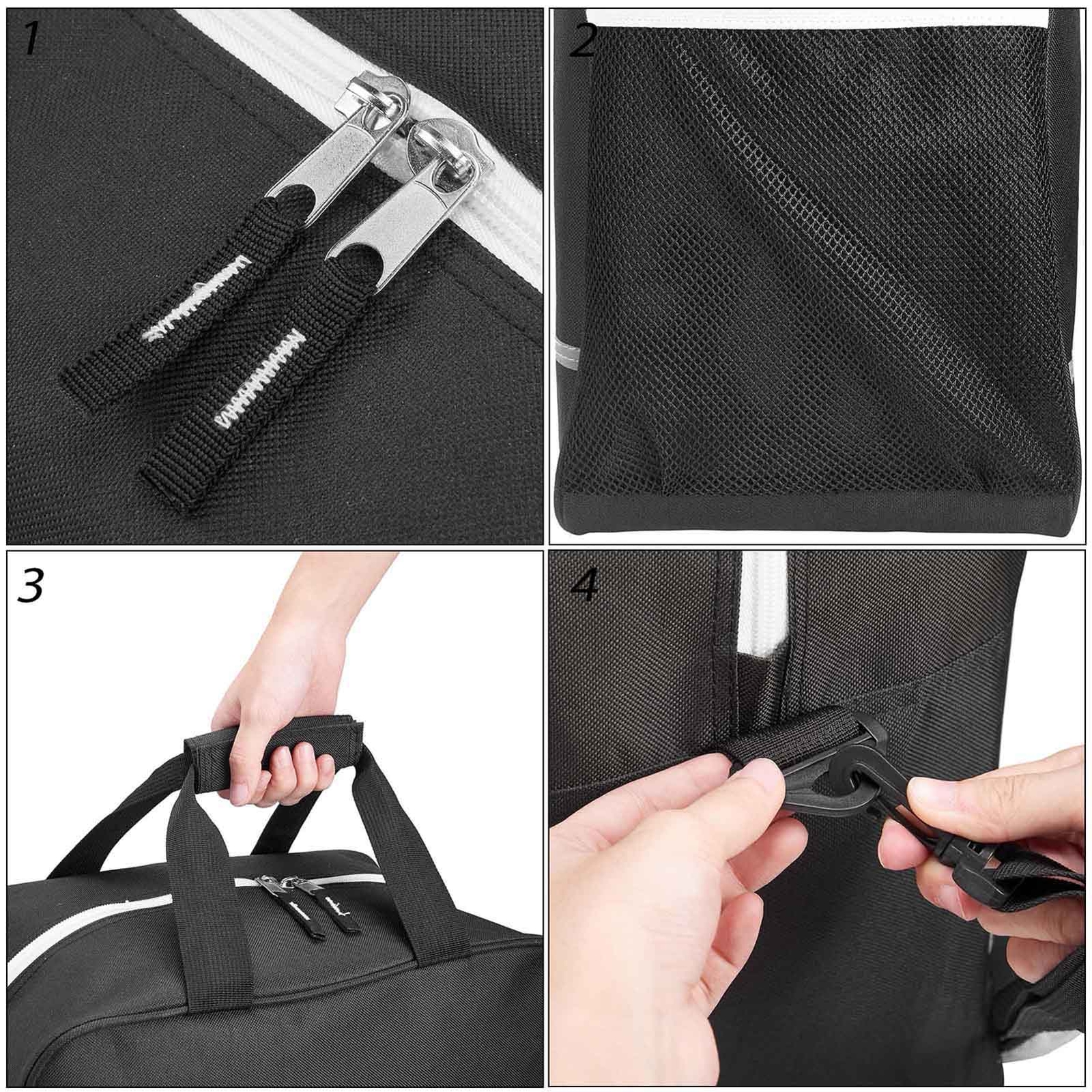 Skis and Boot Bag Combo Portable Skis Storage Bag Padded Ski Travel