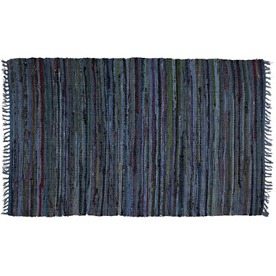 Sturbridge Country Rag Rug in Denim 30'' x 50''