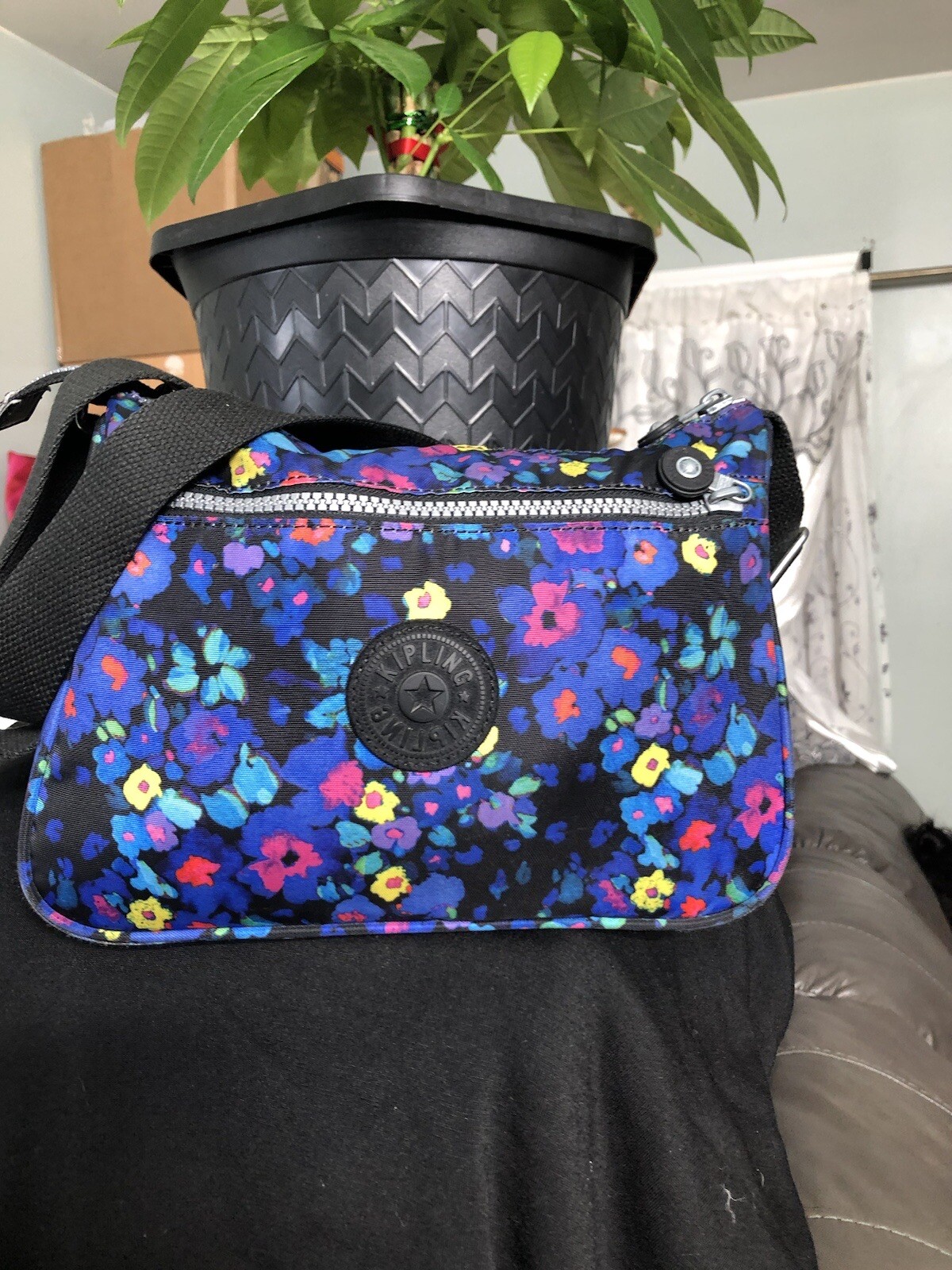 Kipling Angie Flower PowerCrossbody Shoulder Bag Trop… Gem