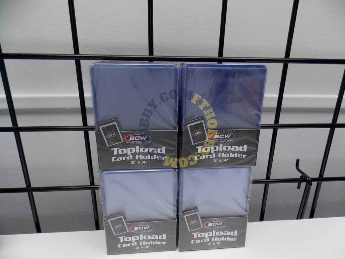 BCW 3" X 4" Regular Toploader Hard Plastic Sleeves For Sports & Trading  Cards - Choose Your