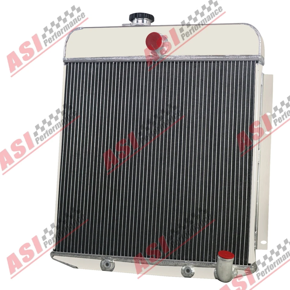 3 Row Aluminum Radiator fit 1949-1950 Plymouth Deluxe Special Deluxe Suburban Foto 2 de 4