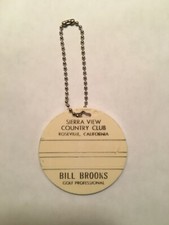 Hal Linden's 'Barney Miller' Golf Collection - Rare Sierra View CC Golf Bag Tag