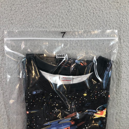 Hanna Anderson pajama shirt kids 14 black space galaxies top long sleeve - Picture 11 of 11
