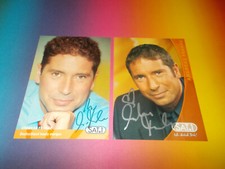 2 x Andreas Franke SAT 1 signed autograph on autograph card